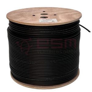 S60 TRI-SHIELD Koaxialkabel 1.02CCS, 3-fach gesch. AL Geflecht, 500m Holztrommel Mantelfarbe schwarz PE-UV