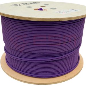 ESM CAT7 Netzwerkkabel Duplex 2X4X2X23AWG S/FTP LSZH 1200MHz Dca s2,d2,a2 Lila 500m Holztrommel