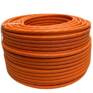 ESM CAT7 Netzwerkkabel Simplex 4X2X23AWG S/FTP LSZH 1200MHz Dca s2,d2,a2 Orange 100m Ring