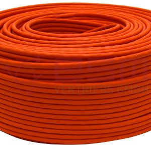 ESM CAT7 Netzwerkkabel Duplex 2X4X2X23AWG S/FTP LSZH 1200MHz Dca s2,d2,a2 Orange 100m Holztrommel
