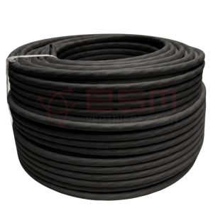 ESM CAT7 Netzwerkkabel Simplex 4X2X23AWG S/FTP PV-UV CPR: Fca 1200MHz Schwarz 100m Ring