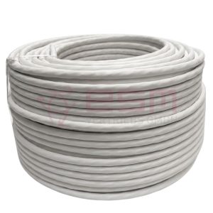 ESM CAT7 Netzwerkkabel Simplex 4X2X26/1AWG S/FTP LSZH 600MHz Dca s2,d2,a2 Wess 100m Ring