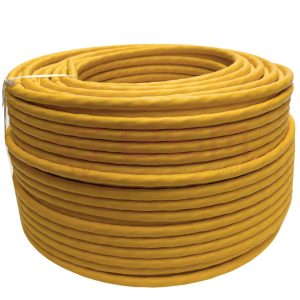 ESM CAT7A Netzwerkkabel Simplex 4X2X22AWG S/FTP LSZH 1500MHz Cca Gelb 100m Ring